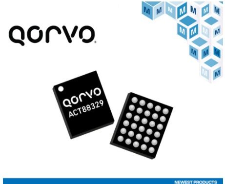 贸泽电子开售Qorvo ACT88329和ACT88321,可多次编程电源管理IC